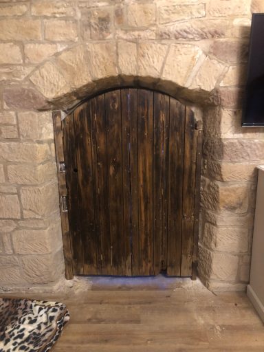 Reclaimed pine shutters - closed